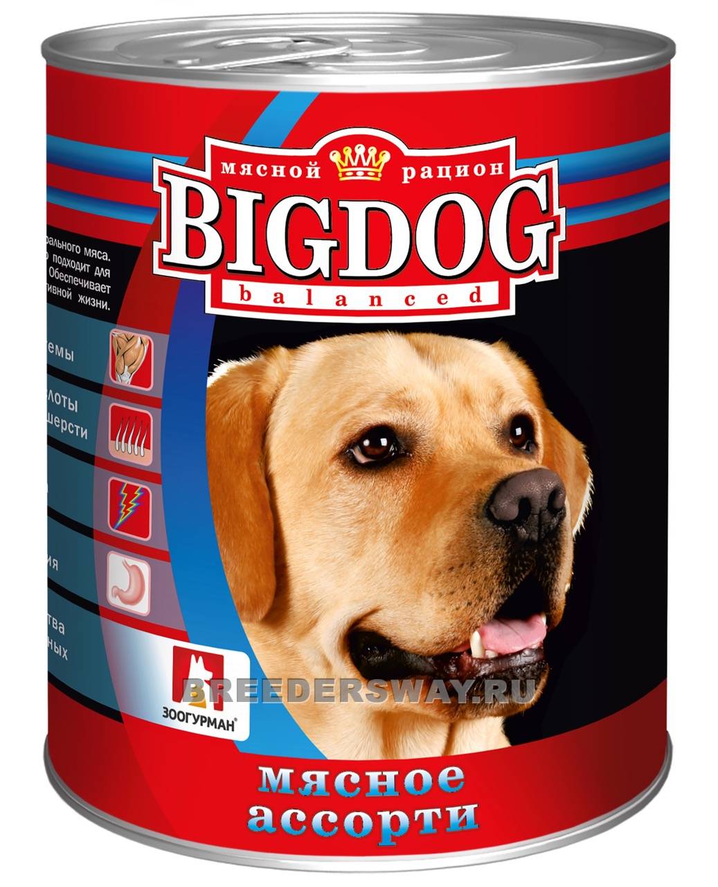 BIG DOG Мясное ассорти ж/б 850гр